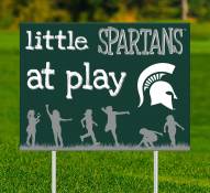 Michigan State Spartans Little Fans at Play 2-Sided Yard Sign