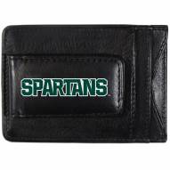 Michigan State Spartans Logo Leather Cash and Cardholder