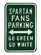 Michigan State Spartans NCAA Embossed Parking Sign