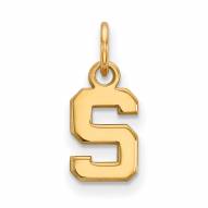 Michigan State Spartans NCAA Sterling Silver Gold Plated Extra Small Pendant