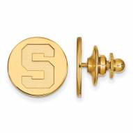 Michigan State Spartans NCAA Sterling Silver Gold Plated Lapel Pin
