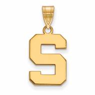 Michigan State Spartans NCAA Sterling Silver Gold Plated Medium Pendant