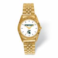 Michigan State Spartans Pro Gold Tone Gents Watch
