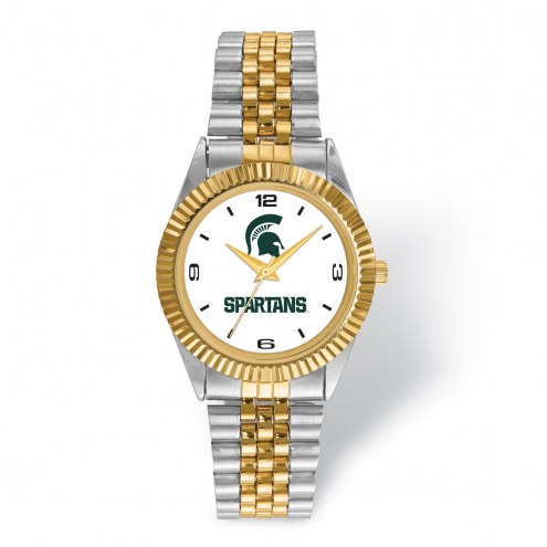 Michigan State Spartans Pro Two-Tone Gents Watch