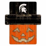 Michigan State Spartans Pumpkin Cutout with Stake