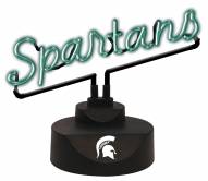 Michigan State Spartans Script Neon Desk Lamp