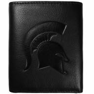 Michigan State Spartans Embossed Leather Tri-fold Wallet