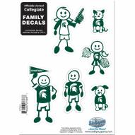 Michigan State Spartans Small Family Decal Set