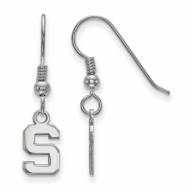 Michigan State Spartans Sterling Silver Extra Small Dangle Earrings