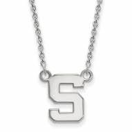Michigan State Spartans Sterling Silver Small Pendant Necklace