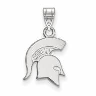 Michigan State Spartans Sterling Silver Small Pendant