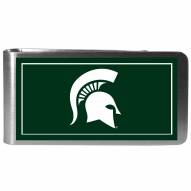 Michigan State Spartans Steel Logo Money Clips