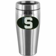 Michigan State Spartans Steel Travel Mug
