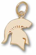 Michigan State Spartans Sterling Silver 1/2"" Charm