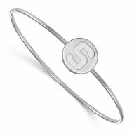 Michigan State Spartans Sterling Silver Bangle Slip on Bracelet