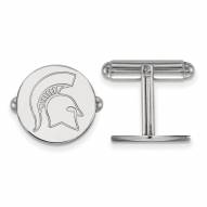 Michigan State Spartans Sterling Silver Cuff Links