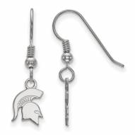 Michigan State Spartans Sterling Silver Extra Small Dangle Earrings