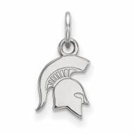 Michigan State Spartans Sterling Silver Extra Small Pendant