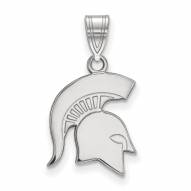 Michigan State Spartans Sterling Silver Medium Pendant