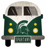 Michigan State Spartans Team Bus Sign