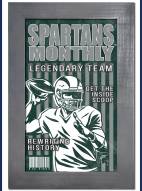 Michigan State Spartans Team Monthly 11" x 19" Framed Sign
