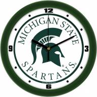 Michigan State Spartans Traditional Wall Clock