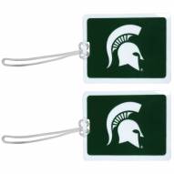 Michigan State Spartans Vinyl Luggage Tag - 2 Pack
