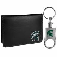 Michigan State Spartans Weekend Bi-fold Wallet & Valet Key Chain