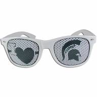 Michigan State Spartans White I Heart Game Day Shades
