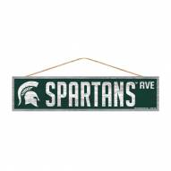 Michigan State Spartans Wood Avenue Sign