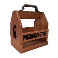 Michigan State Spartans Wood BBQ Caddy