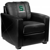 Michigan State Spartans XZipit Silver Club Chair with Secondary Logo