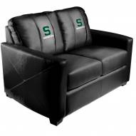 Michigan State Spartans XZipit Silver Loveseat with Secondary Logo