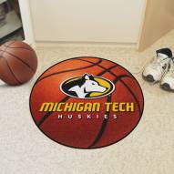 Michigan Tech Huskies Basketball Mat