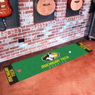 Michigan Tech Huskies Golf Putting Green Mat