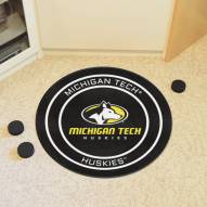 Michigan Tech Huskies Hockey Puck Mat