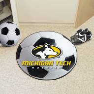 Michigan Tech Huskies Soccer Ball Mat