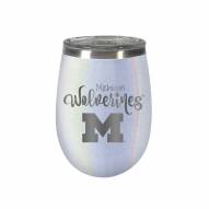 Michigan Wolverines 10 oz. Opal Blush Wine Tumbler