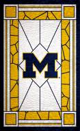 Michigan Wolverines 11" x 19" Stained Glass Sign