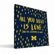 Michigan Wolverines 12" x 12" All You Need Canvas Print