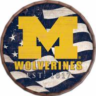 Michigan Wolverines 16" Flag Barrel Top
