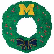Michigan Wolverines 16" Team Wreath Sign