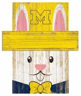 Michigan Wolverines 19" x 16" Easter Bunny Head