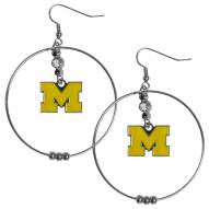 Michigan Wolverines 2" Hoop Earrings