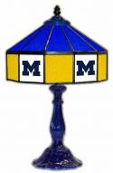 Michigan Wolverines 21" Glass Table Lamp
