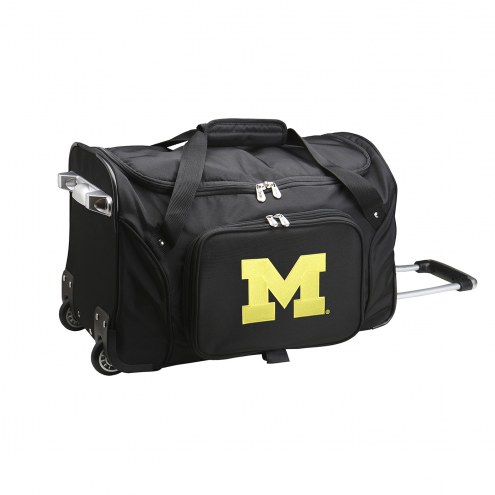 Michigan Wolverines 22&quot; Rolling Duffle Bag
