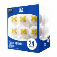 Michigan Wolverines 24 Count Ping Pong Balls