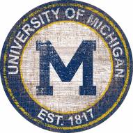 Michigan Wolverines 24" Heritage Logo Round Sign