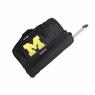 Michigan Wolverines 27" Drop Bottom Wheeled Duffle Bag