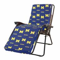 Michigan Wolverines 3 Piece Chaise Lounge Chair Cushion